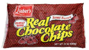 Lieber';s Semi Sweet Real Chocolate Chips 24 oz