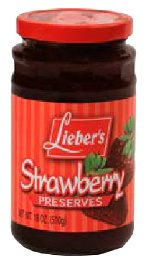 Lieber's Strawberry Preserves 18 oz