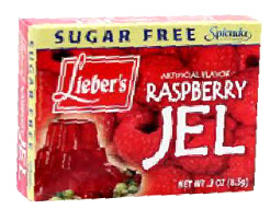 Lieber's Sugar Free Artificial Flavor Raspberry Jel .3 oz