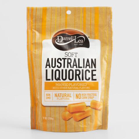 Darrell Lea Soft Australian Liquorice Mango Flavored With Other Natural Flavors 7 oz