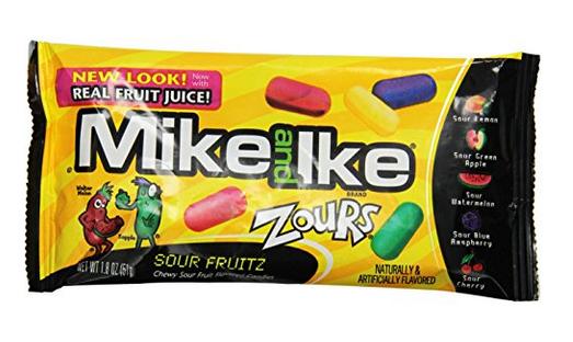 Mike & Ike Zours Original Fruits 1.8 oz