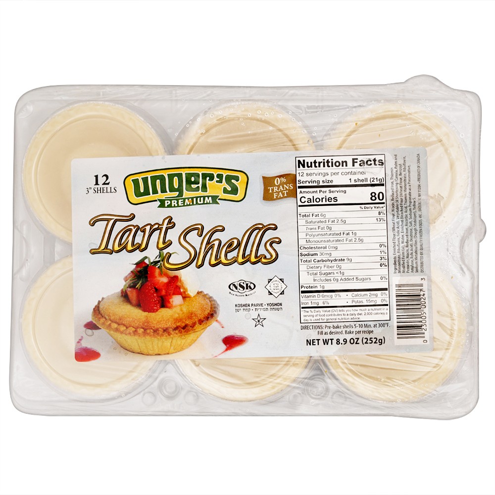 Unger’s 3 Tart Shells 12 8.9 oz