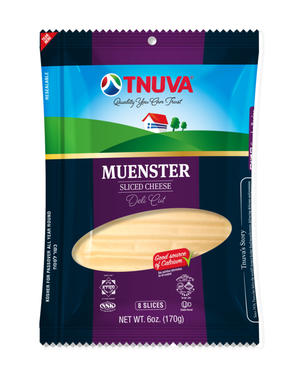 Tnuva Muenster Sliced Cheese Deli Cut 6 oz