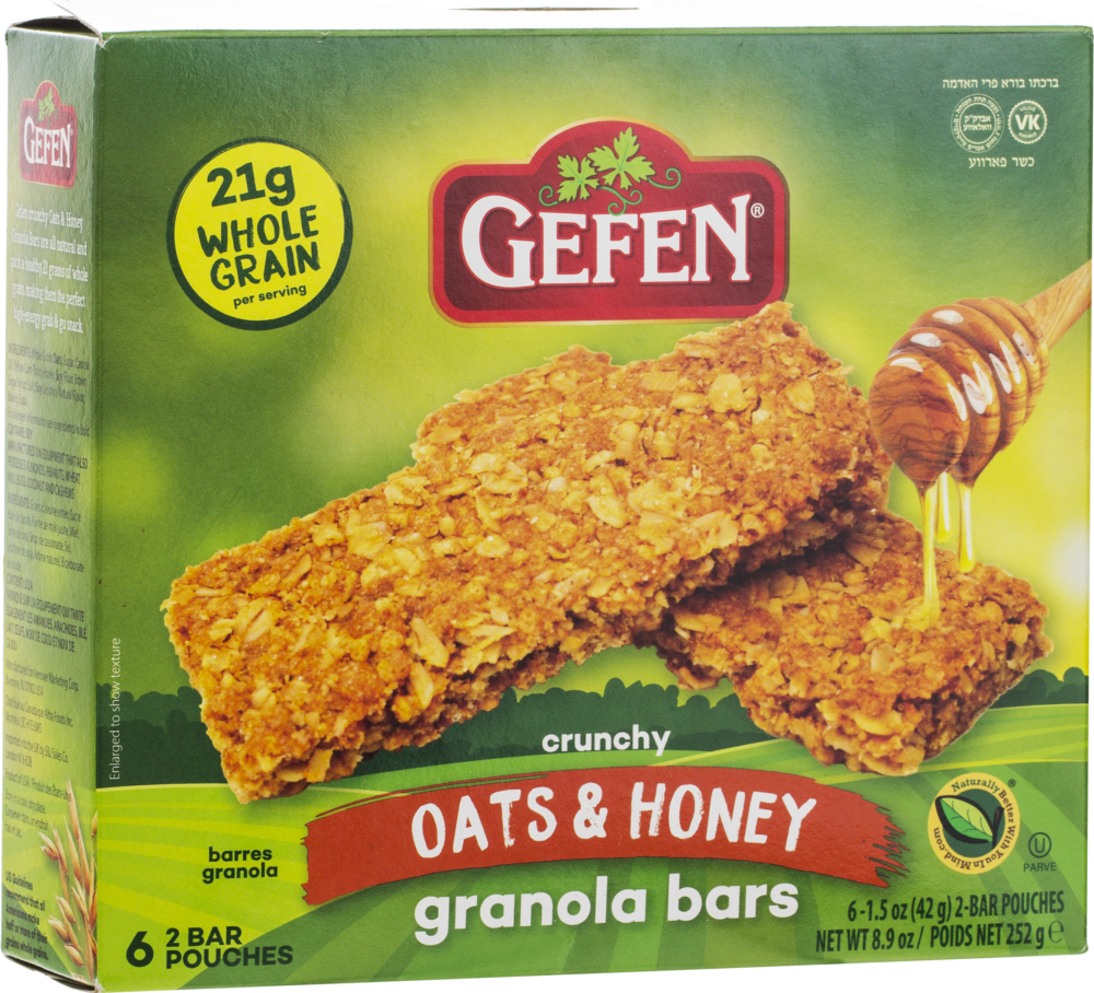 Gefen Oats & Honey Granola Bar 8.9oz