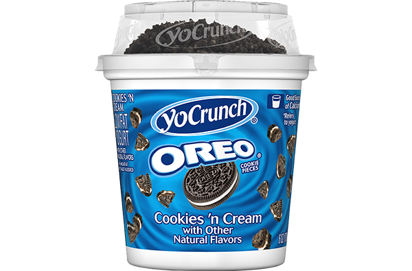 YoCrunch Low Fat Vanilla Yogurt  With Cookies and Cream Topping 6 oz