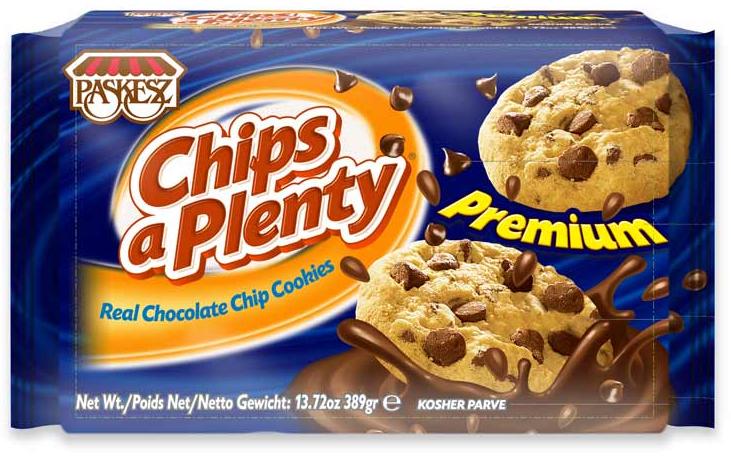 Paskesz Chips A Plenty Premium Chocolate Chip Cookies 13.72 oz