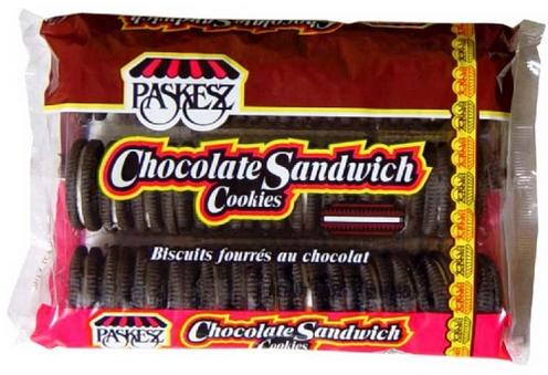 Paskesz Chocolate Sandwich Cookies 16 oz