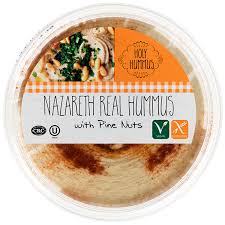 Holy Hummus Nazareth Real Hummus with Pine-nuts, Roasted Peppers & Paprika 16 oz