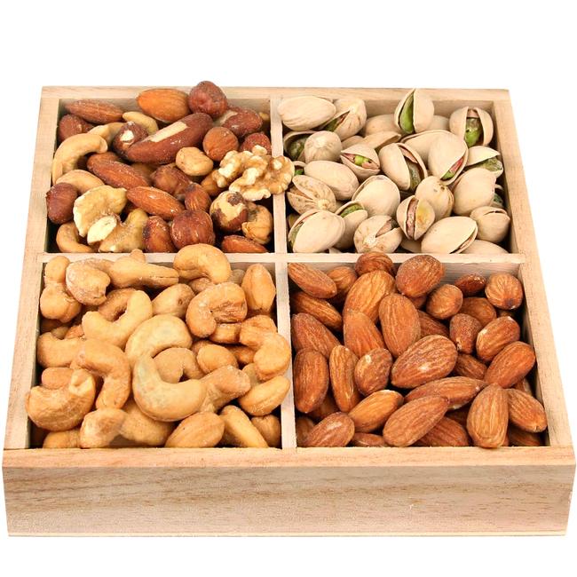 Plain Nuts Square Gift Platter