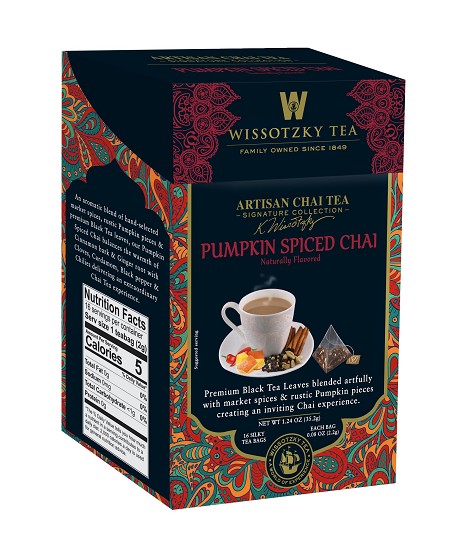 Wissotzky Artisan Chai Tea-Pumpkin Spiced Chai 1.24 oz