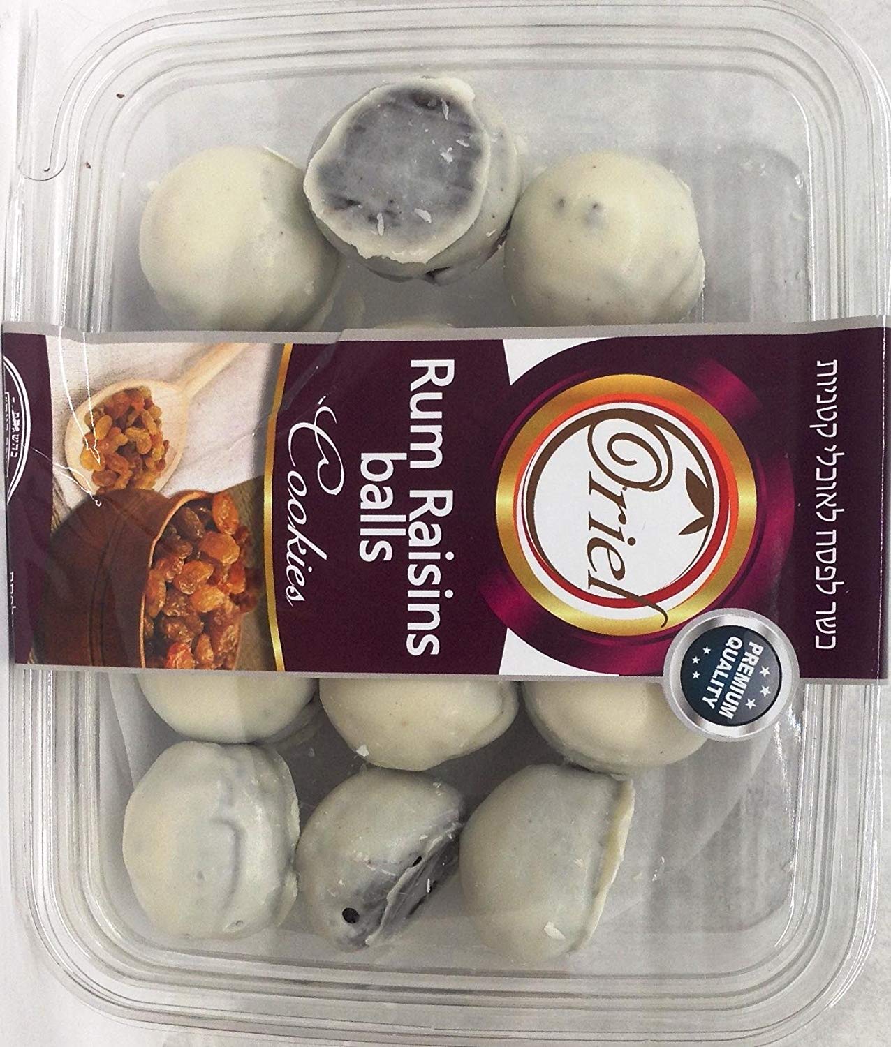 Oriel rum raisins balls 10.5 oz