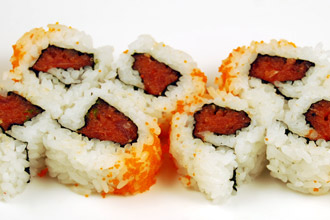 Spicy Raw Tuna Sushi Rolls 2 Rolls (16 Pieces)