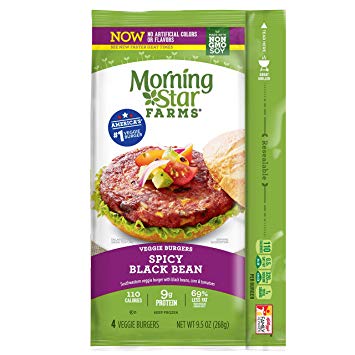 Morningstar Farms Spicy Black Bean Veggie Burgers 9.5 oz