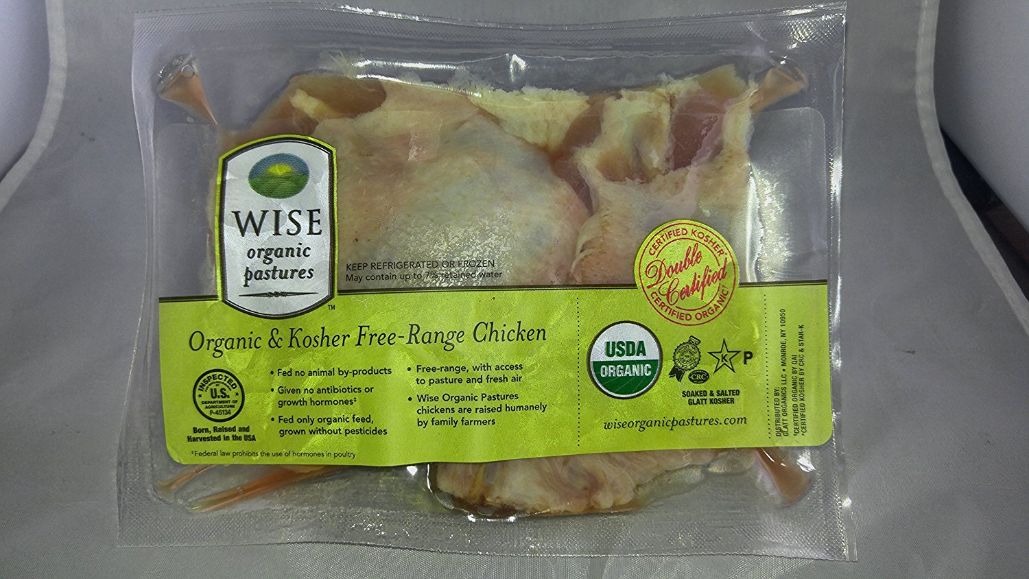Wise Organic Chicken Wings 1.25 to 1.75 Pounds