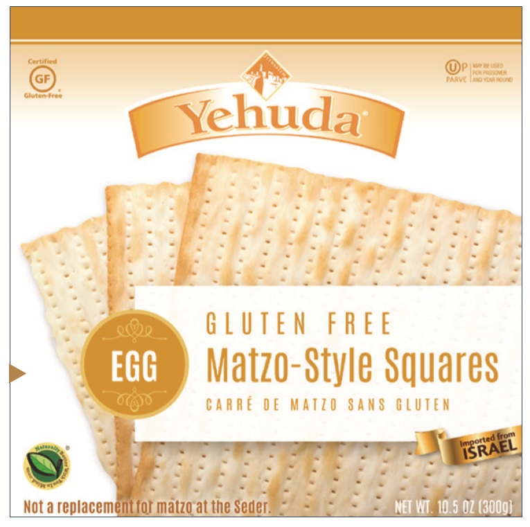 Yehuda Gluten Free Egg Matzo Squares 10.5 oz