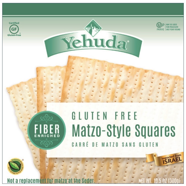 Yehuda Gluten Free High Fiber Matzo Squares 10.5 oz